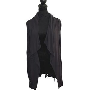 Women's Lilly Pulitzer Black Long Sleeve High Low Cardigan Long Sleeve SZ M